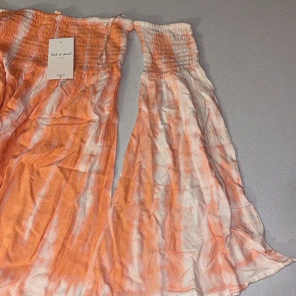 Orange Smocked Ruffled Blouse - Picture 4 of 5